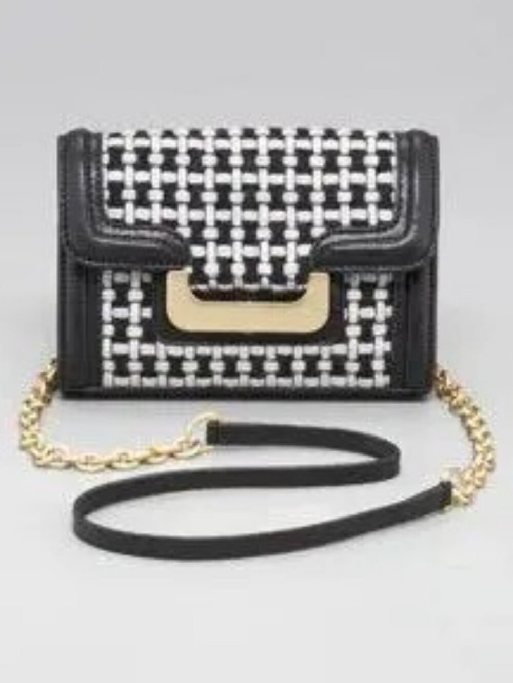 Diane von Furstenberg New Harper Charlie Tweed Mini Shoulder Bag